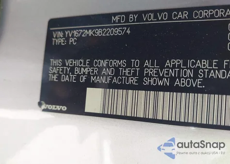 2011 Volvo C30 T5/T5 R-Design из США, поврежденный, VIN YV1672MK9B2209574